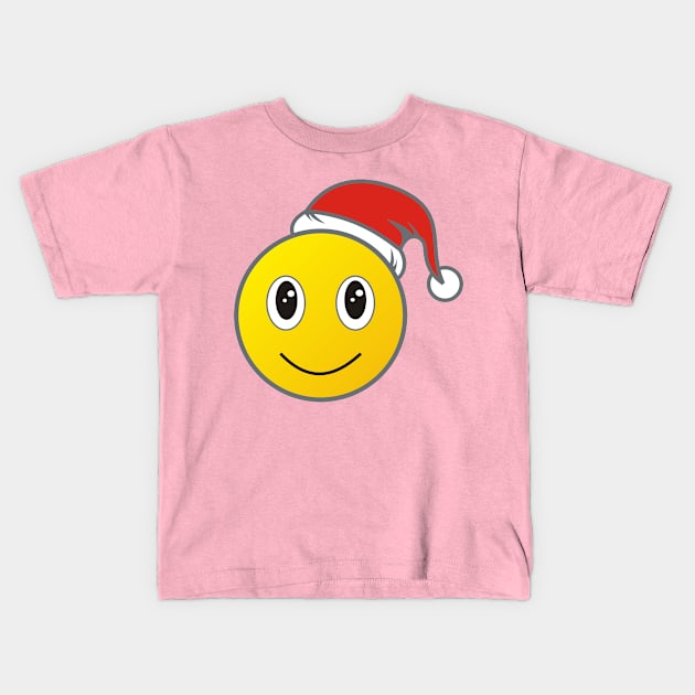 Christmas smile Kids T-Shirt by queenpro